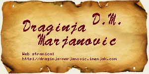 Draginja Marjanović vizit kartica